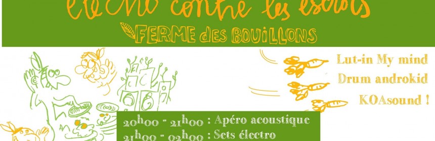 bandeau soirée electro escrocs ferme des bouillons