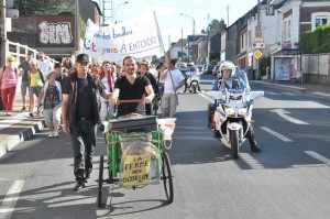 Ferme des Bouillons marche SAFER DRAAF aout 2015. Photo : Gaetan Franche